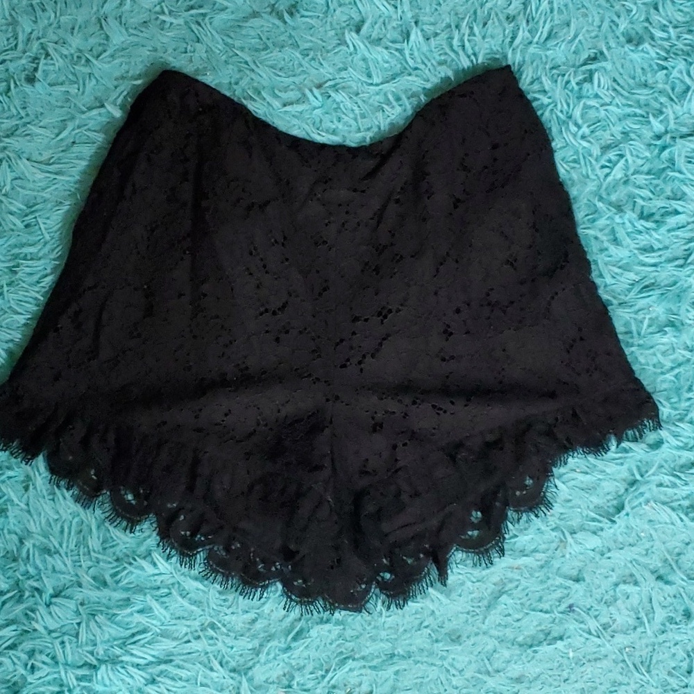 Rachel Zoe Black Lace Shorts
